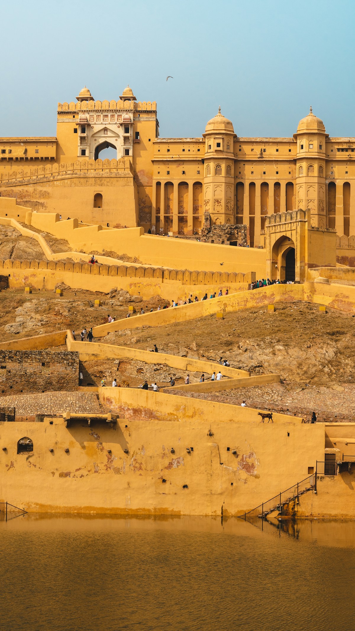 The Grand Palace courtyards in Jaipur Rajasthan